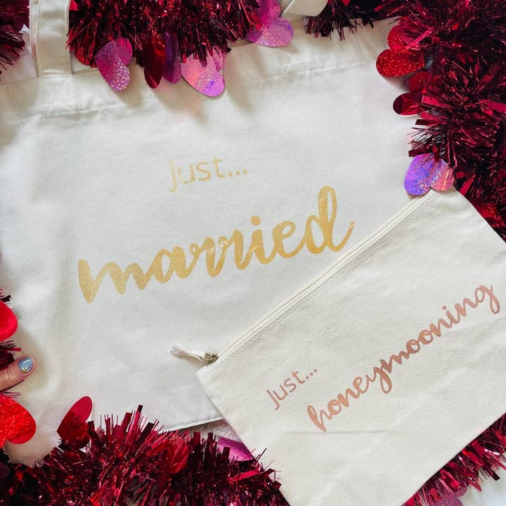 Nur... Married - XL-Tragetasche aus recyceltem Material für den Großhandel von justcoopsandlu