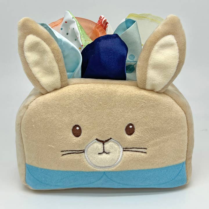 Kids Preferred - Vente Peluche – enfant et bébé - Jouet avec boîte à mouchoirs Beatrix Potter Peter Rabbit