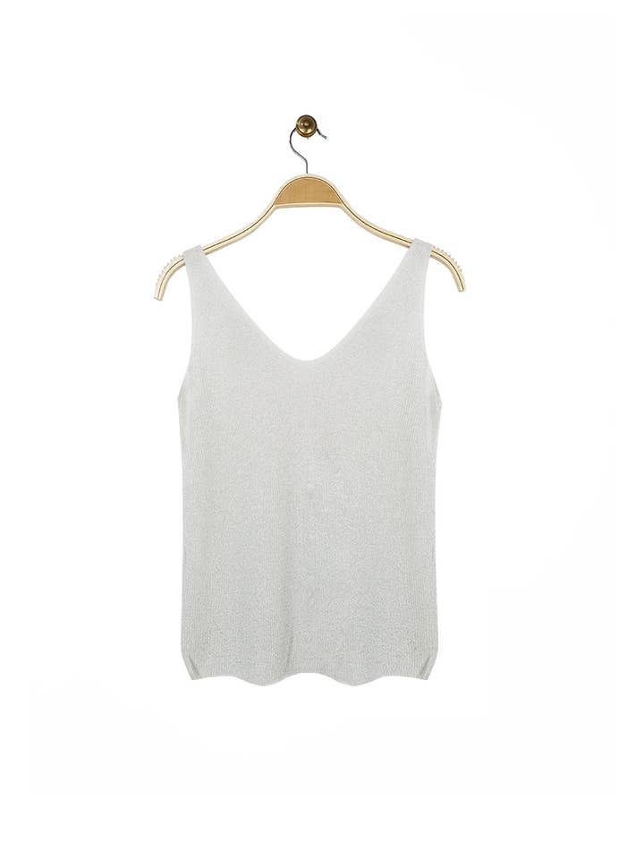 Attrait Paris - Wholesale Tank Top - Women's - Lurex V-neck tank top20