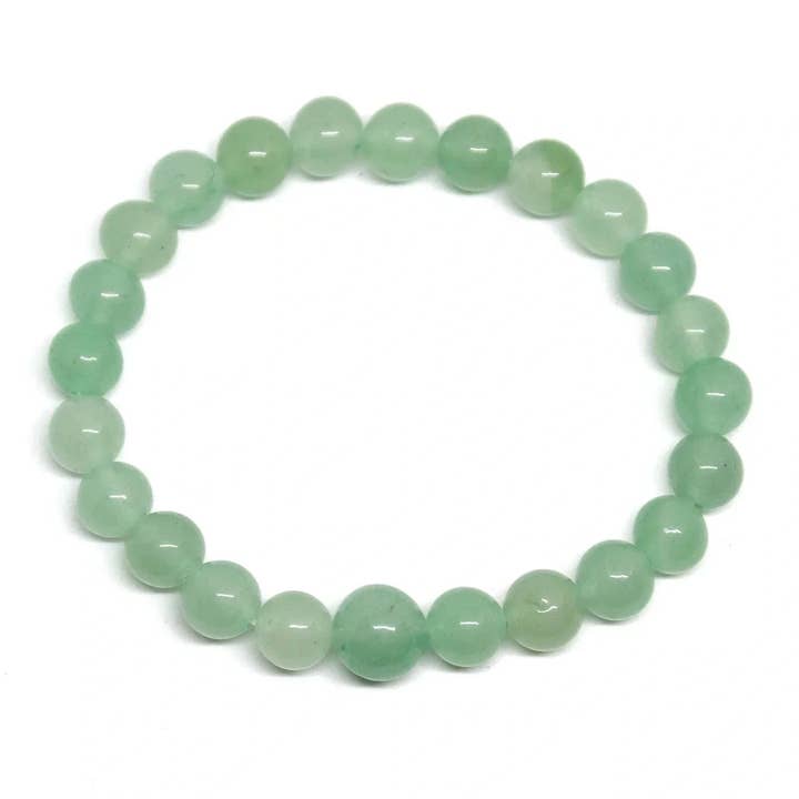Green Aventurine Beaded Bracelet - 4mm - Average Wrist for wholesale by Namu Baru Inc.