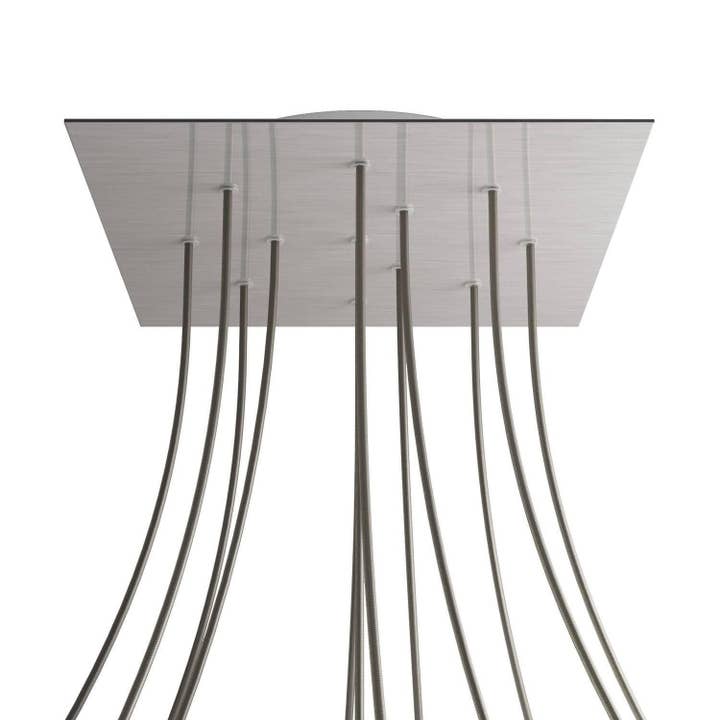 XXL Rose-One square rosette, 400 mm with 12 holes and 4 side holes for wholesale by LIGHTINUP S.R.L.