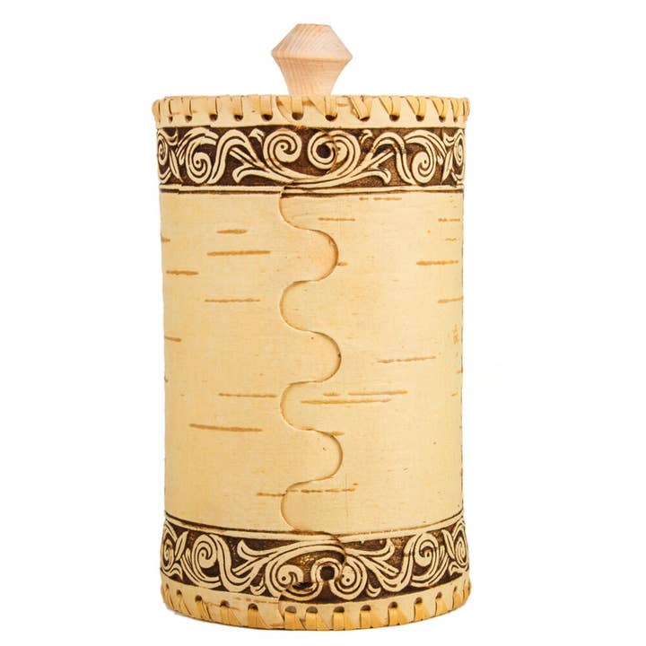 STP - Vente Boîtes de conservation - Récipient de rangement en écorce de bouleau Rooster1