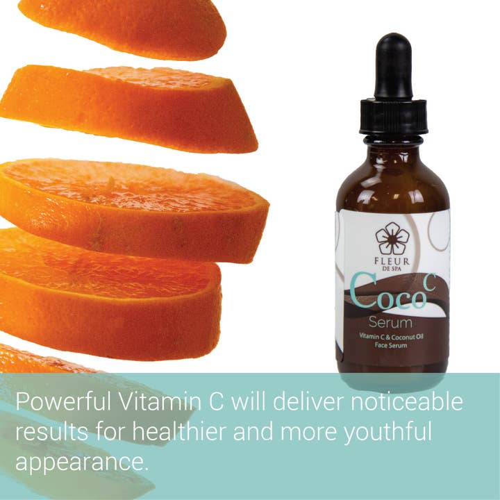 Fleur De Spa - Wholesale Anti-Aging Moisturizer - Coco C | Vitamin C & Coconut oil face serum for Anti-aging
