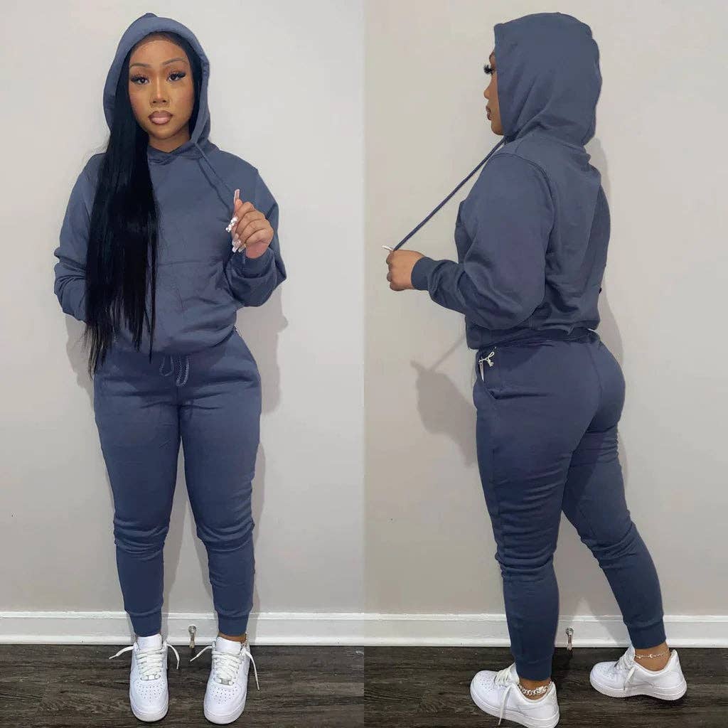MB Fashion Wholesale - Wholesale Lounge Set - Women's - MB FASHION Cozy Hoodie and Jogger Pants 2PCS SET 175R7