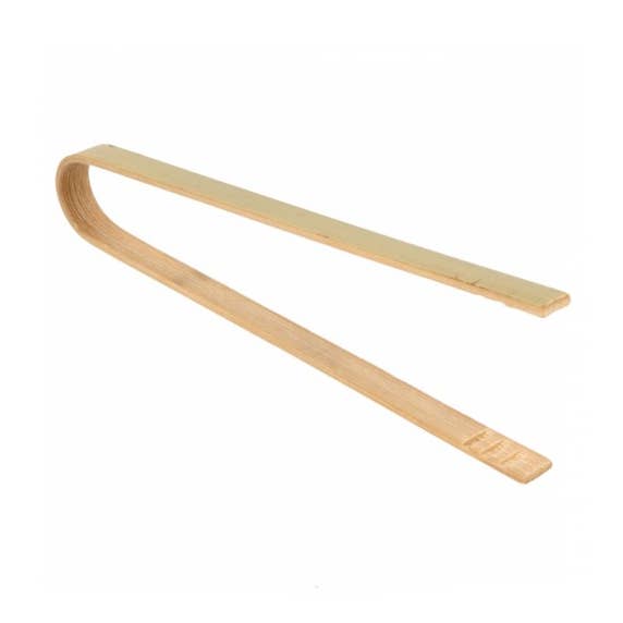Gradisco - Wholesale Kitchen tool/gadget - Natural Bamboo Wooden Tongs 8 Cm-Pack of 100 pieces0