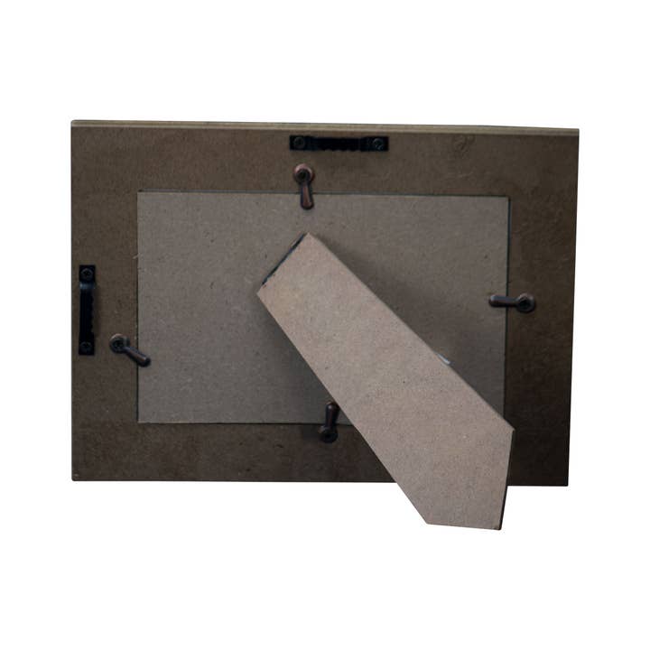 Foreside Home & Garden - Wholesale Picture Frame - Heartland 4x6 Photo Rustic Barn Wood White Picture Frame4