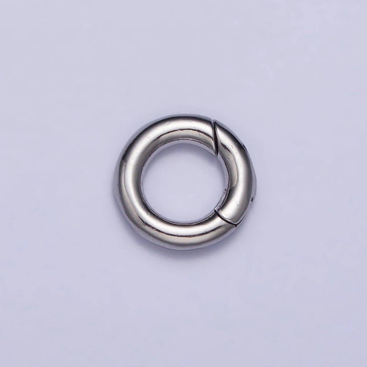 Aim Eternal - Wholesale Band/Stacked Ring - Dainty Gold Silver Spring Gate Ring 11mm, 15mm Round Circle Ring, Round Clasp, Push Clip Clasp, Spring Gate for Jewelry Making Z-340 Z-341 Z-352 Z-3531