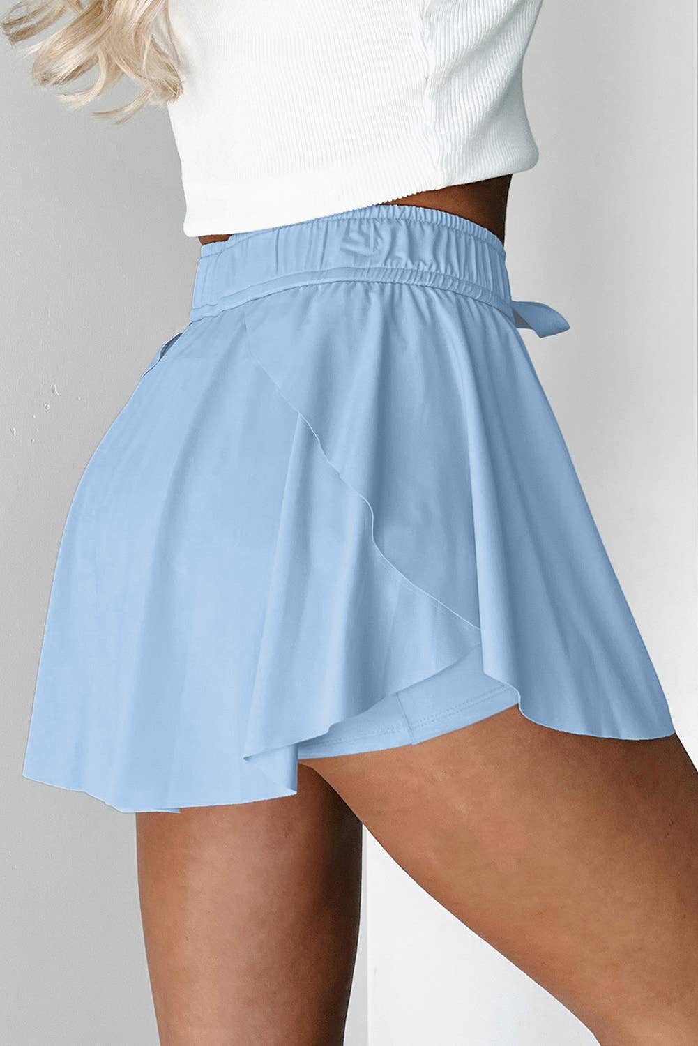 FULL TIME PURCHASE - Wholesale Skort - Women's - Drawstring High Waist Lined Tennis Skorts14
