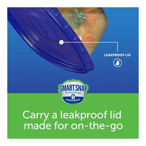 Kasa Style - Wholesale Food Storage Container - Ziploc® Brand, Food Storage Containers, Smart Snap Technology, Mini Rectangle, 4 ct3
