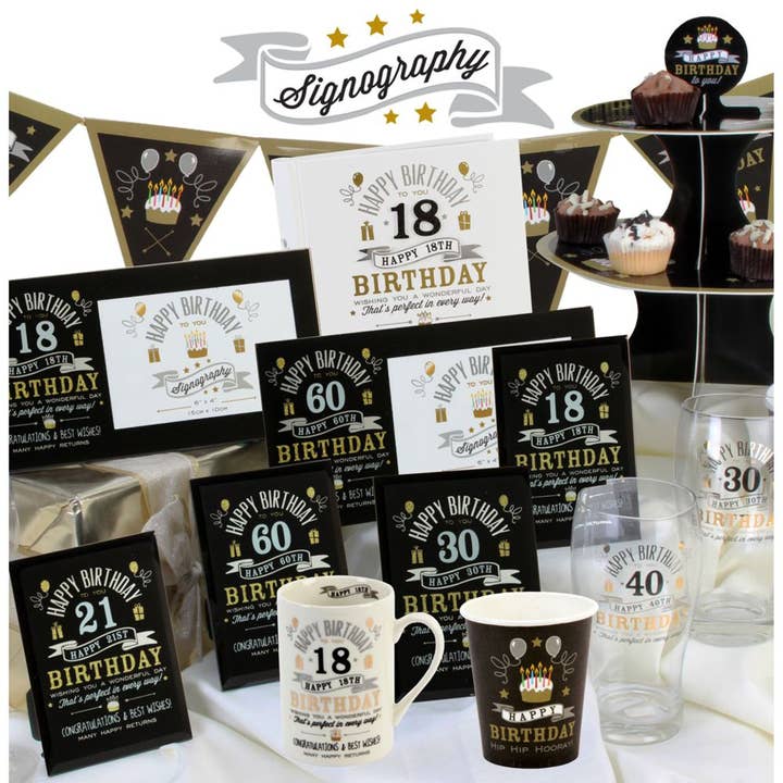 WIDDOP and Co. US - Wholesale Picture frame - Milestones Birthday Boy Photo Album 4x6 - 18th2