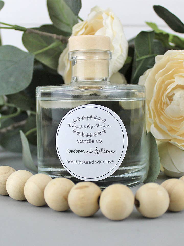Kokosnöt & Lime Reed Diffuser - Raggedy Bits Candle Co. för wholesale av Raggedy Bits