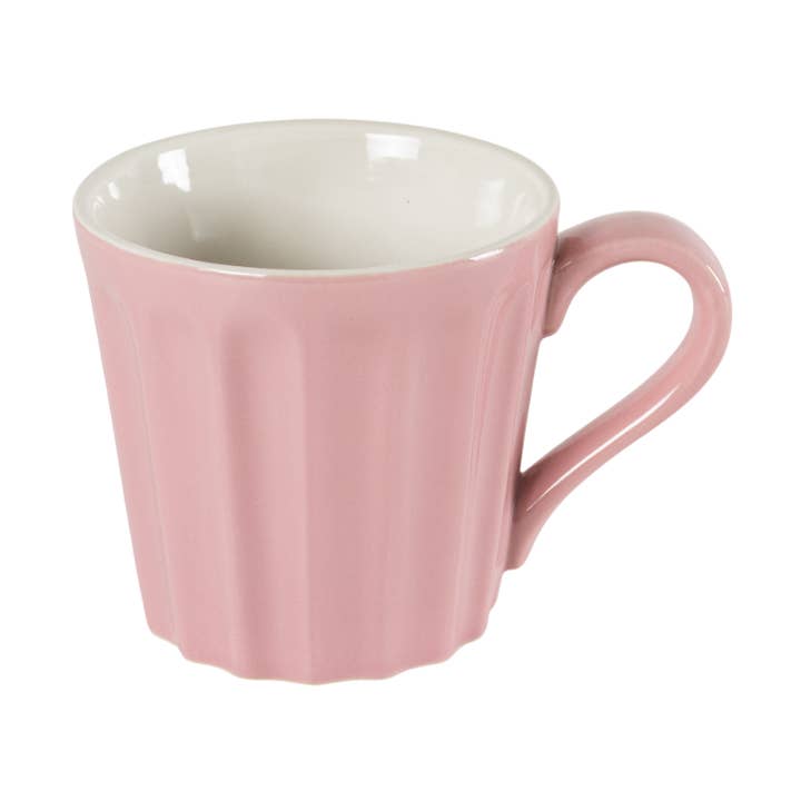 Tasse rose rayée 220 ml Isabelle Rose pour la vente par Isabelle Rose