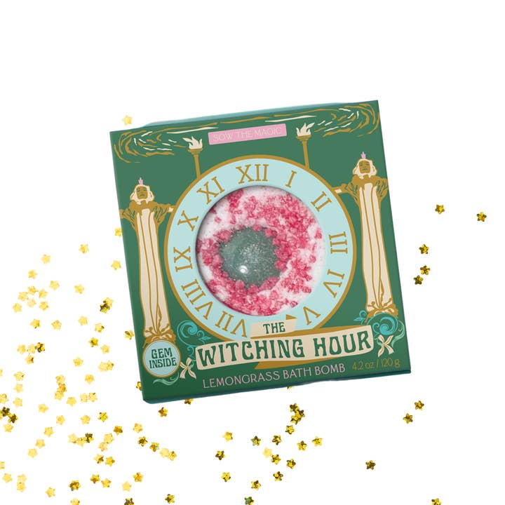 Sow the Magic - Wholesale Bath Bomb/Fizz - The Witching Hour Lemongrass Bath Bomb with Aventurine