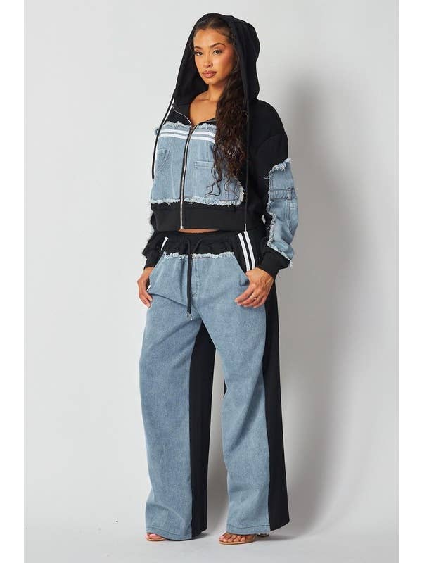 Black Trendy two-piece Set for wholesale on Faire