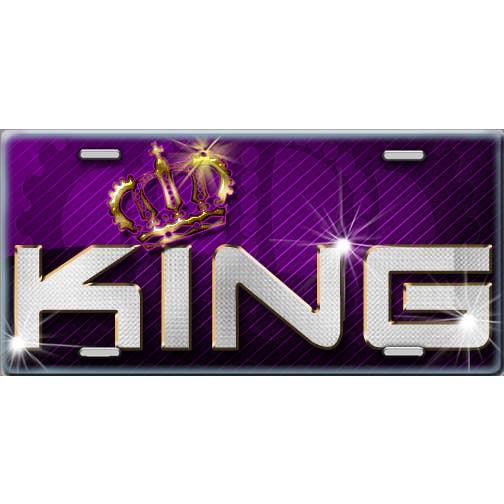 King nummerplade for engroshandel hos Make It Yours