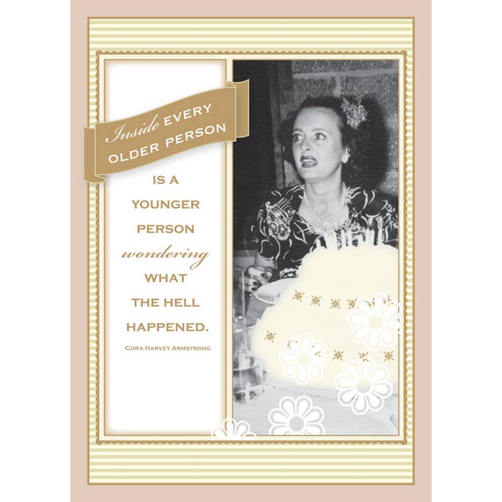 What The Hell Happened Greeting Card for wholesale by Potluck Press