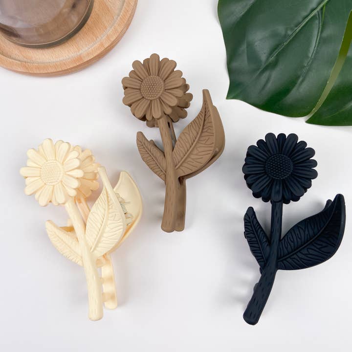 SoapElenGlen - Wholesale Hair Clip - Women's - sunflower Hair clip