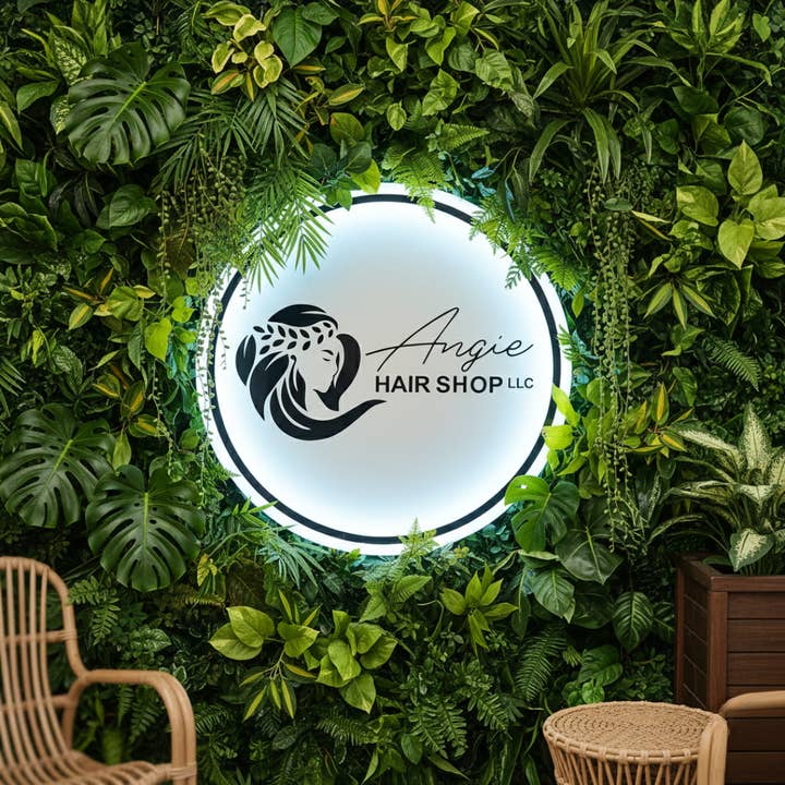 Affichage mural de logo rétroéclairé en acrylique sur mesure de qualité supérieure pour la vente par Light Your Way