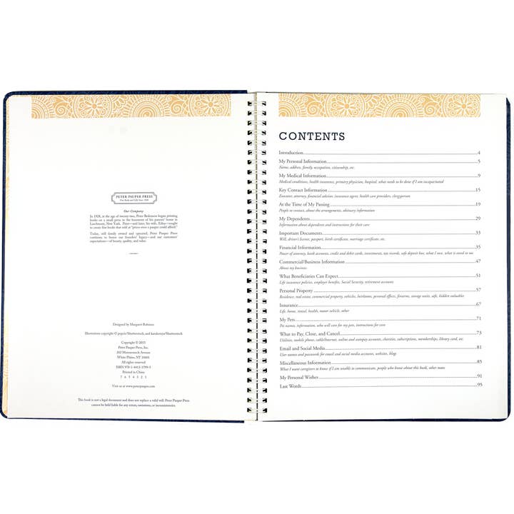 Peter Pauper Press - Wholesale Planner - I'm Dead, Now What? Organizer1