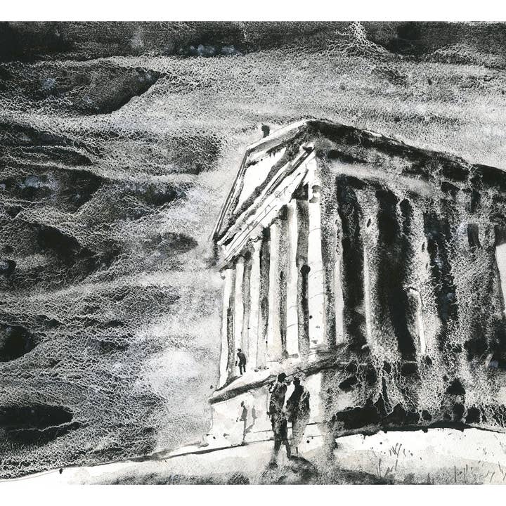 Romerska ruiner Garni Armenien arkeologi historisk plats landskap Armenien SV heminredning (tryck) för wholesale av Ryan Fox Fine Art