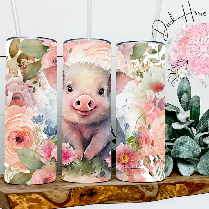 Gobelet Miss Piggy- Baby Pig- Piglet pour la vente par Dark Horse Dream Designs LLC