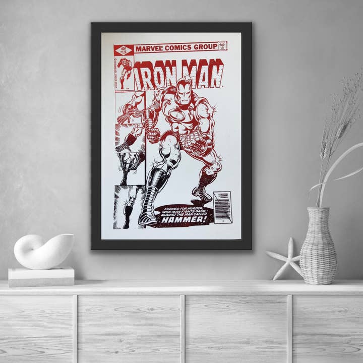 Iron Man Comic Cover Foil Print for wholesale by Billies Inks