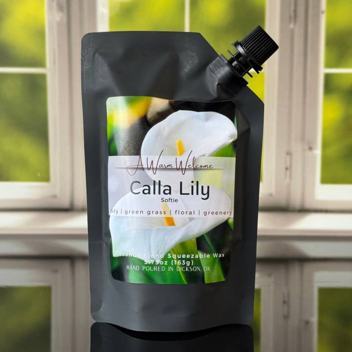 Calla Lily Softie | Fondant de cire à presser | Bougie à presser pour la vente par A Warm Welcome