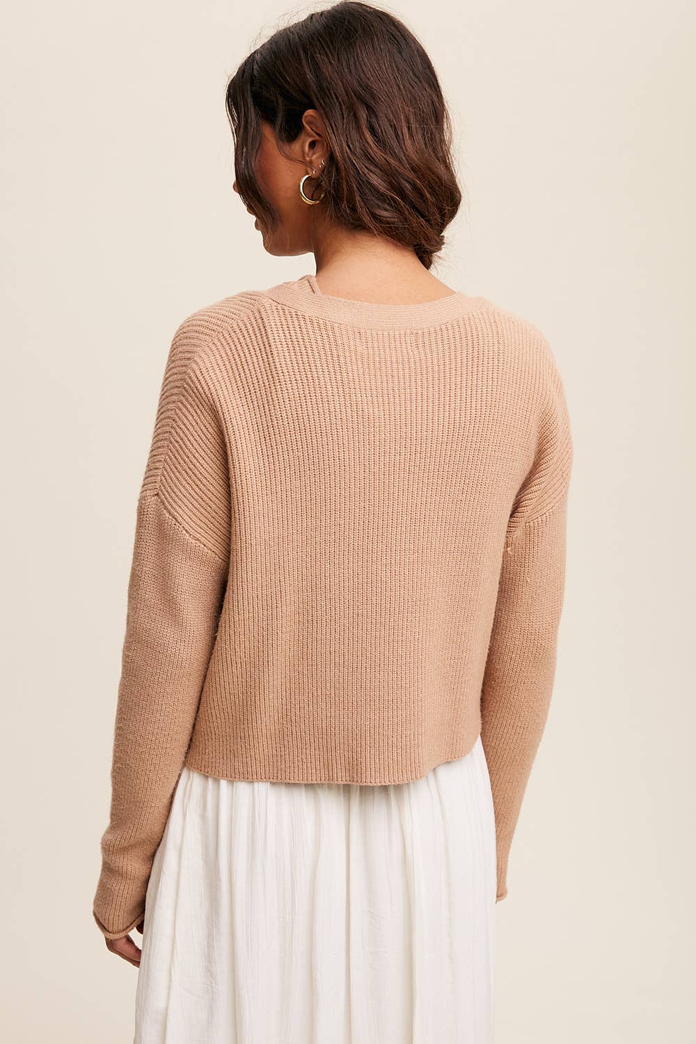 Listicle - Wholesale Tops Set - Women's - Ribbed Knit Cardigan Set LWSET00525