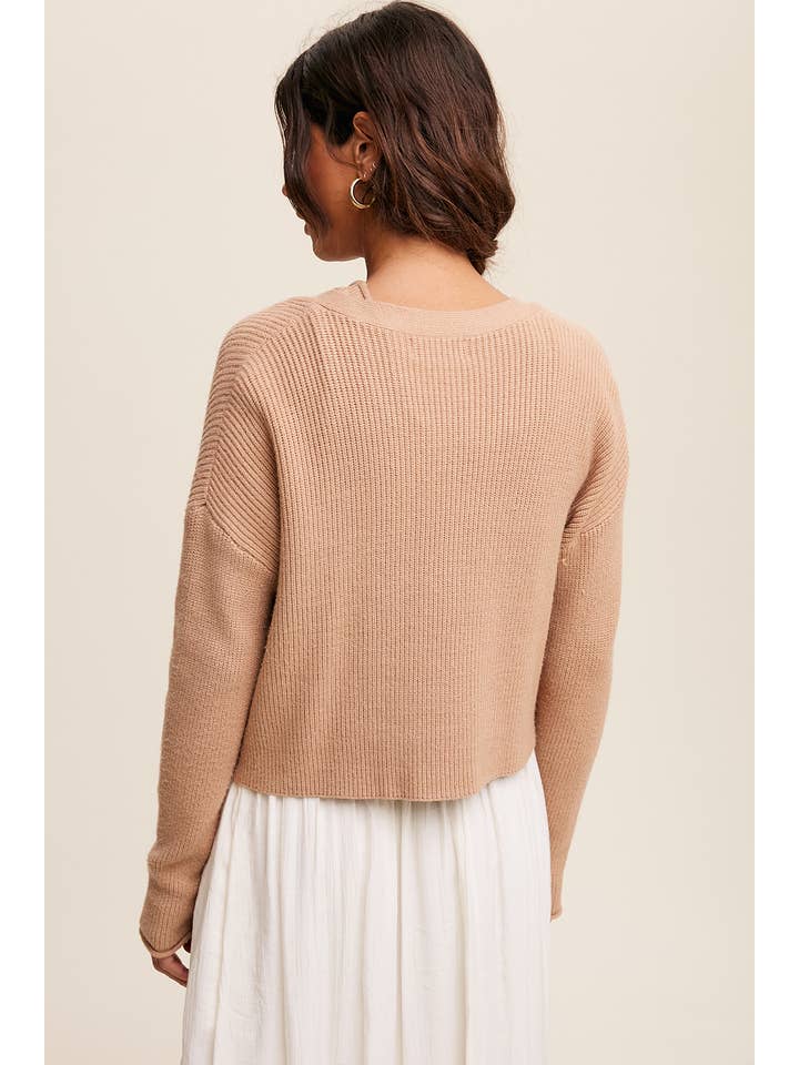 Listicle – Engroshandel Overdelssæt – til kvinder – Ribstrikket Cardigan Sæt LWSET00525