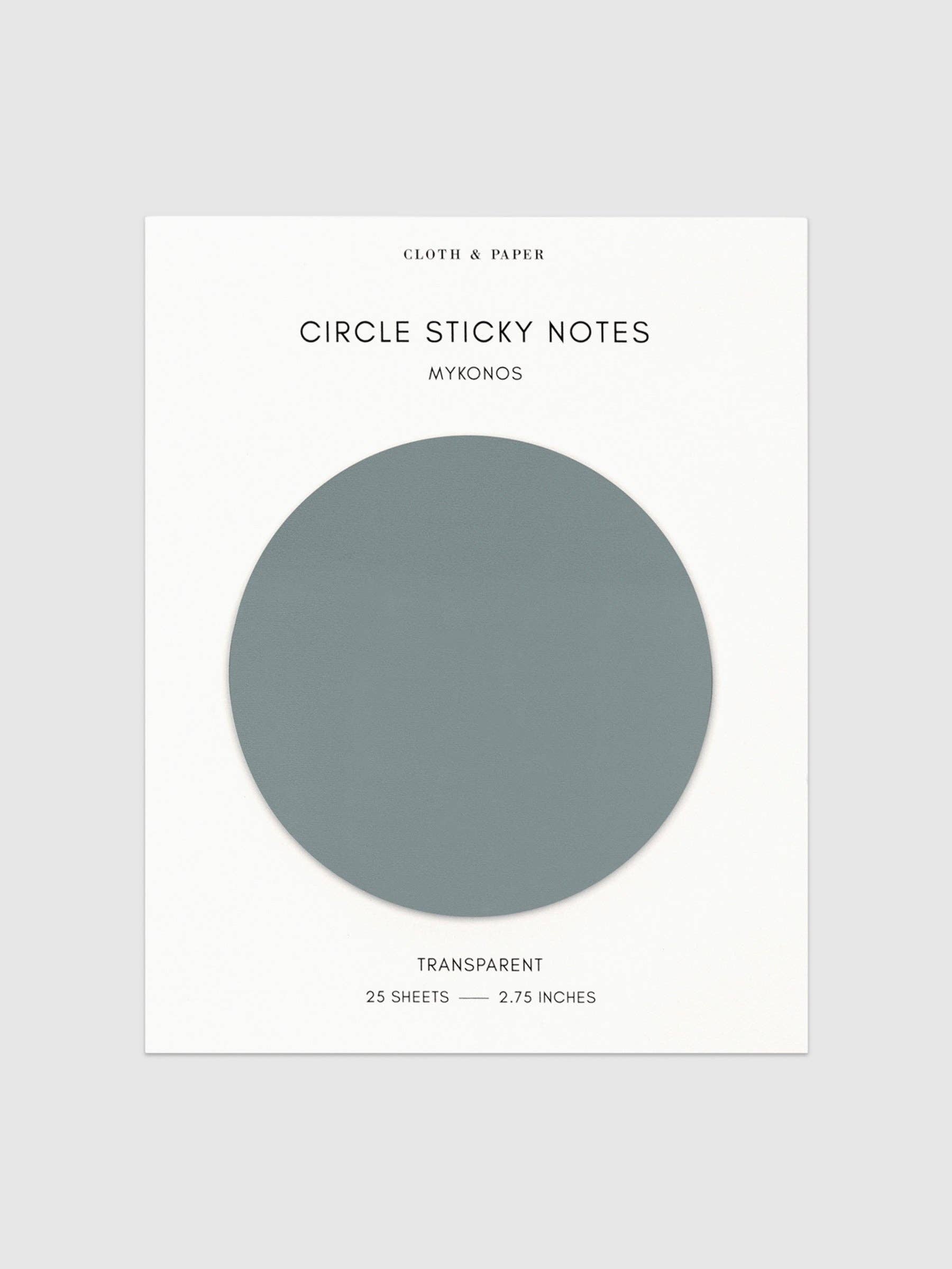 Cloth & Paper - Wholesale Sticky notes - Transparent Circle Sticky Notes24