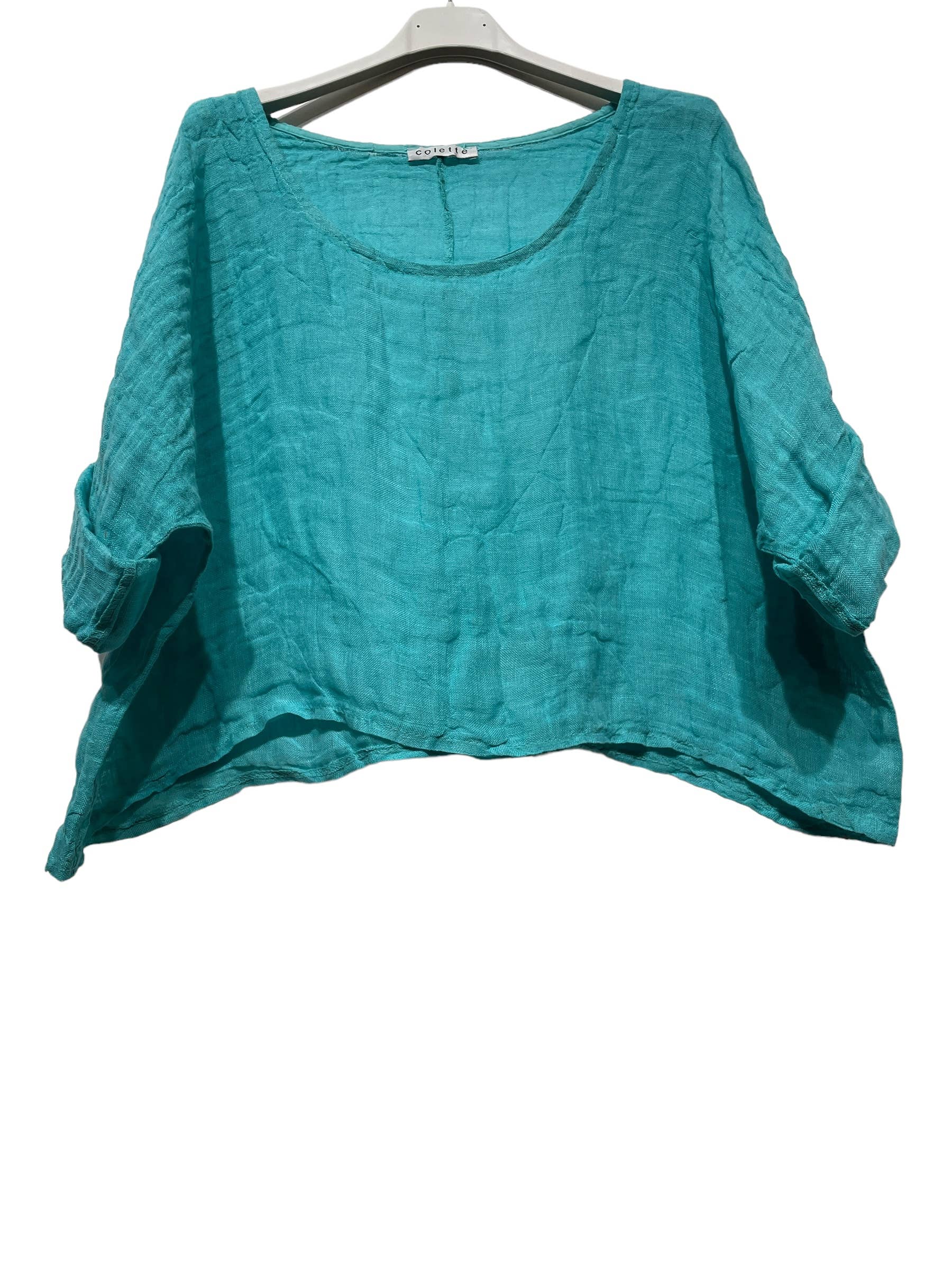 LINEN & COTTON HOUSE – Engroshandel Bluse - Dame – 18415 top i hør til forårs- og sommertøj6