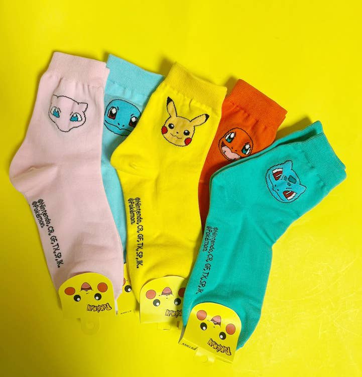 K-Wonderland - Wholesale Socks - Women's - Pokémon Character Silky Cotton women Socks13