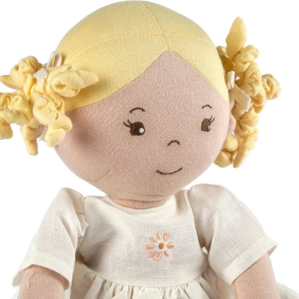 Tikiri Toys LLC - Wholesale Doll - Kids - Priscy Blonde Haired Doll in White Linen Dress/Display Box7