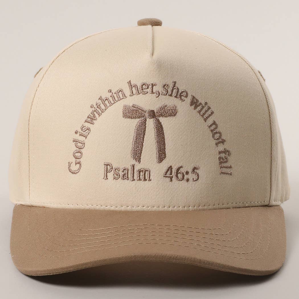 Fashion City - Wholesale Trucker Hat - Women's - Psalm 46-5 Ribbon Embroidered Trucker Hat0