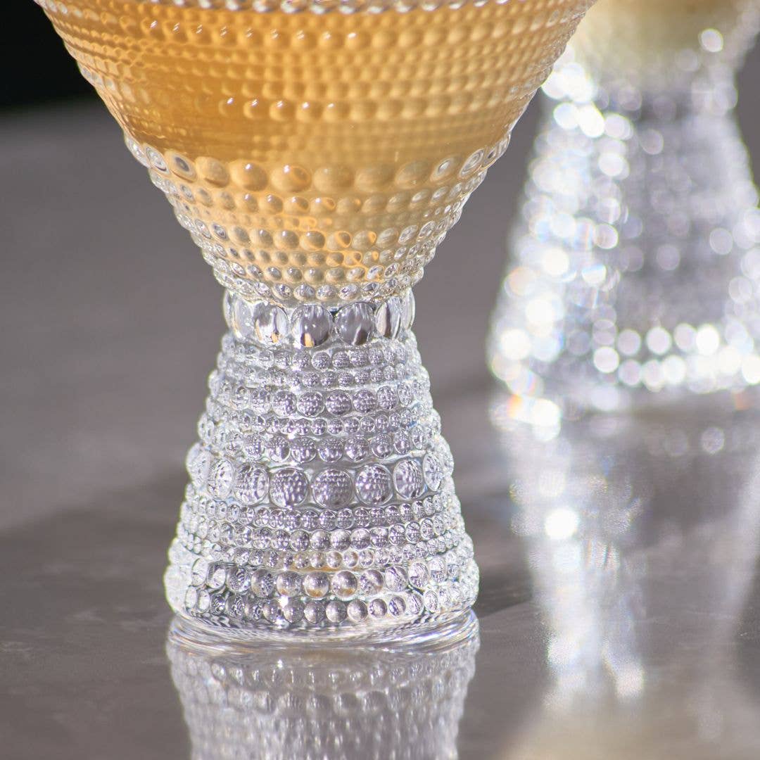 Lemonsoda – wholesale Cocktail/liquor glass – Clear Hobnail Martini Glasses (Set of 1) -9oz3