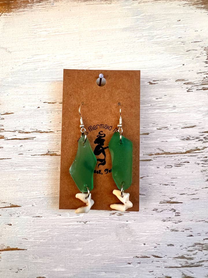 Set abbinato Aqua Seaglass - Collezione Bone per la vendita all'ingrosso da parte di Glass Mermaid Makings