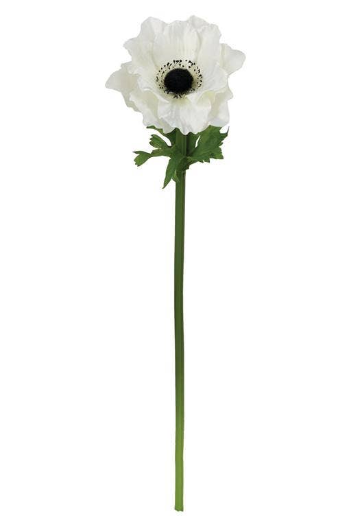 Select Artificials, Inc. - Wholesale Artificial Flowers - Anemone Spray 17" White