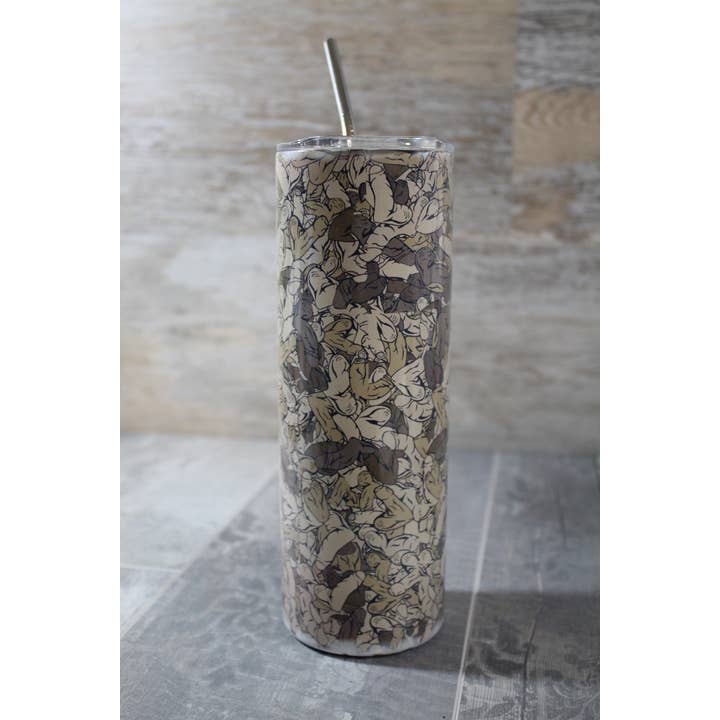 Camouflage Penis Pattern 20oz Insulated tumbler for wholesale by Raven Design
