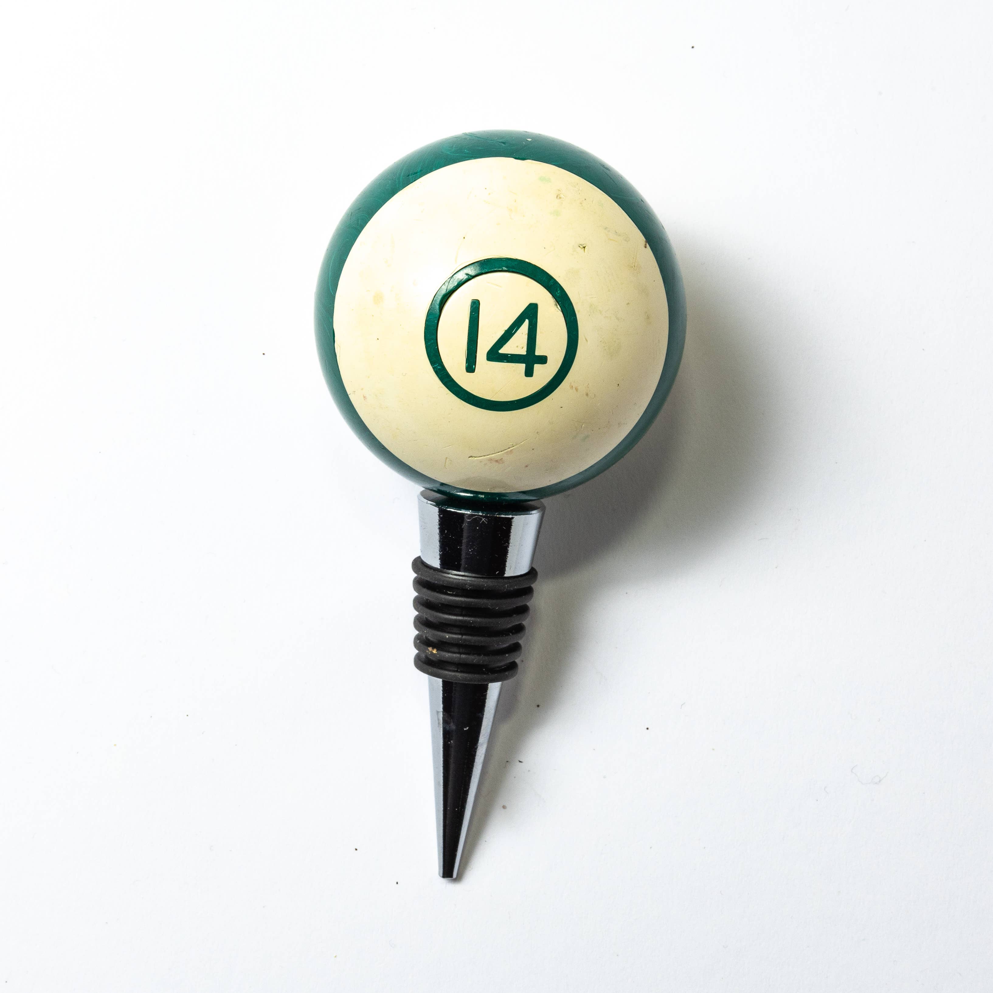 The Mustache Cat Made – wholesale Vinkork – Vintage flaskstoppare med biljardboll4