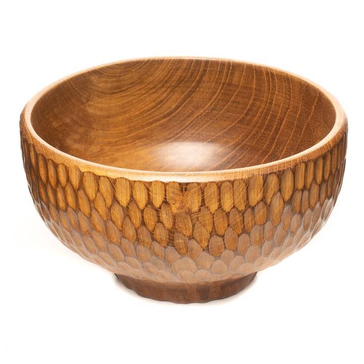 Dome Carved Shiruwan Bowl for wholesale by Rainforest Bowls