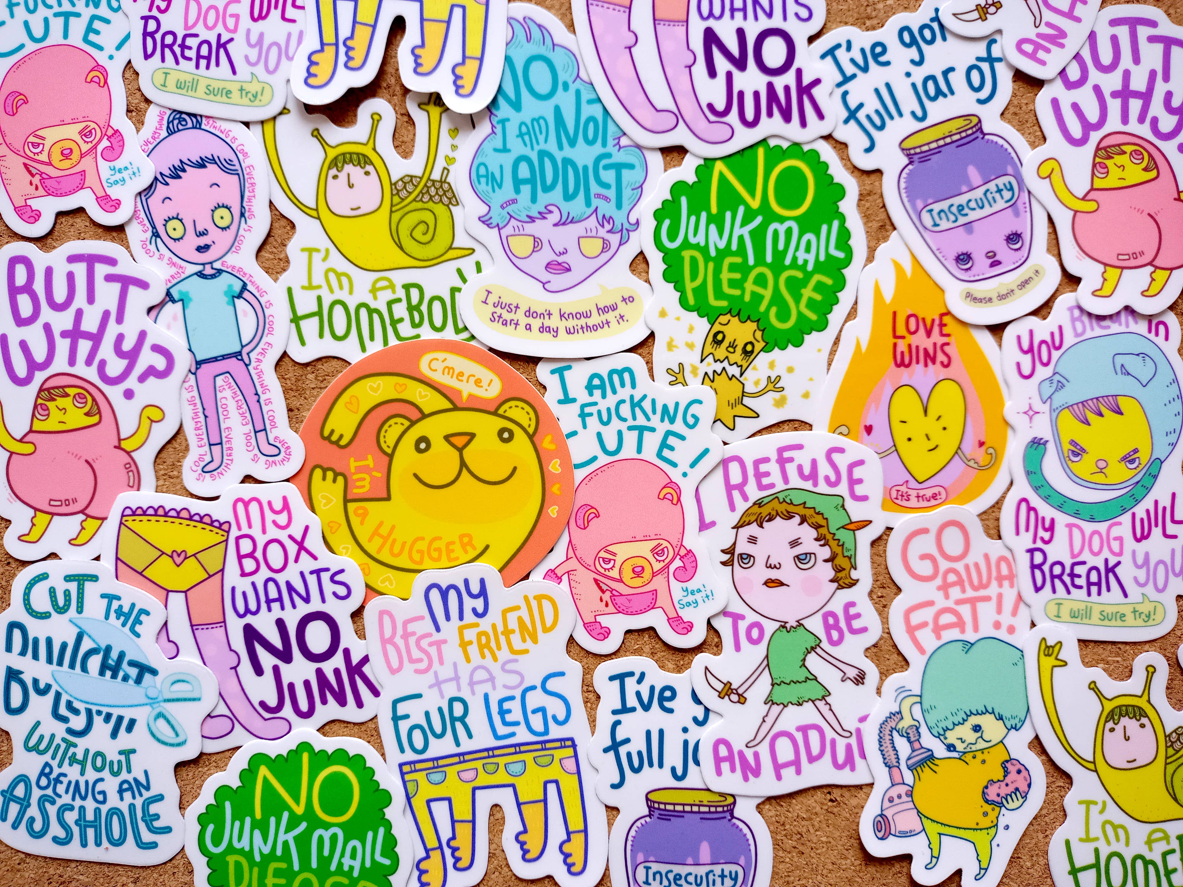 Chika Ando Illustration – Engroshandel Armbånd til telefoner – Skide Sød Klistermærke3