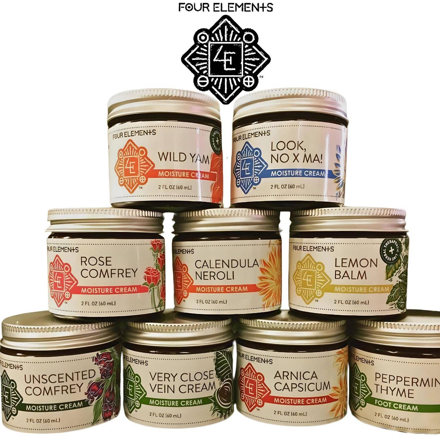 Four Elements Organic Herbals - Vente Crème/baume/pommade cicatrisante - Regarde, No X Ma ! Crème apaisante pour la peau - 2 oz6