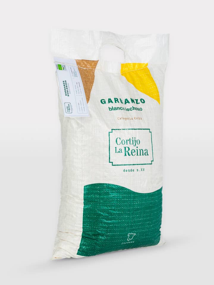 Milchig weiße Bio-Kichererbsen 10 Kg für den Großhandel von Cortijo La Reina