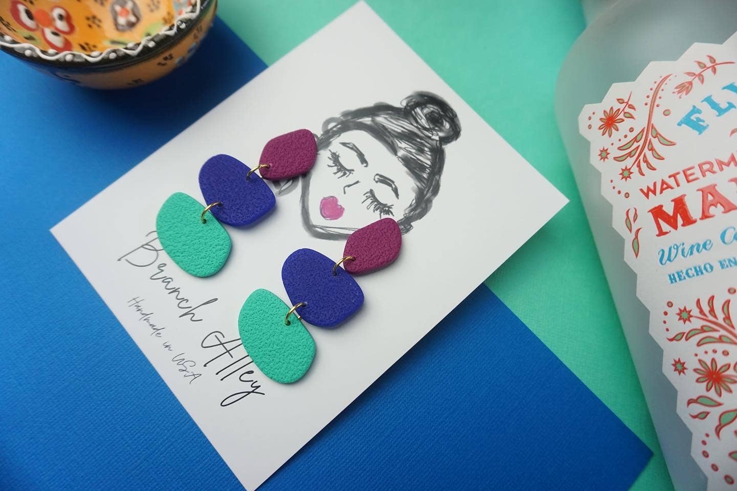 Branch Alley - Wholesale Dangle Earrings - CASITA (cool tones)