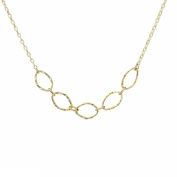 Fünf gehämmerte Gliederkette für den Großhandel von Jennifer Shon Jewelry