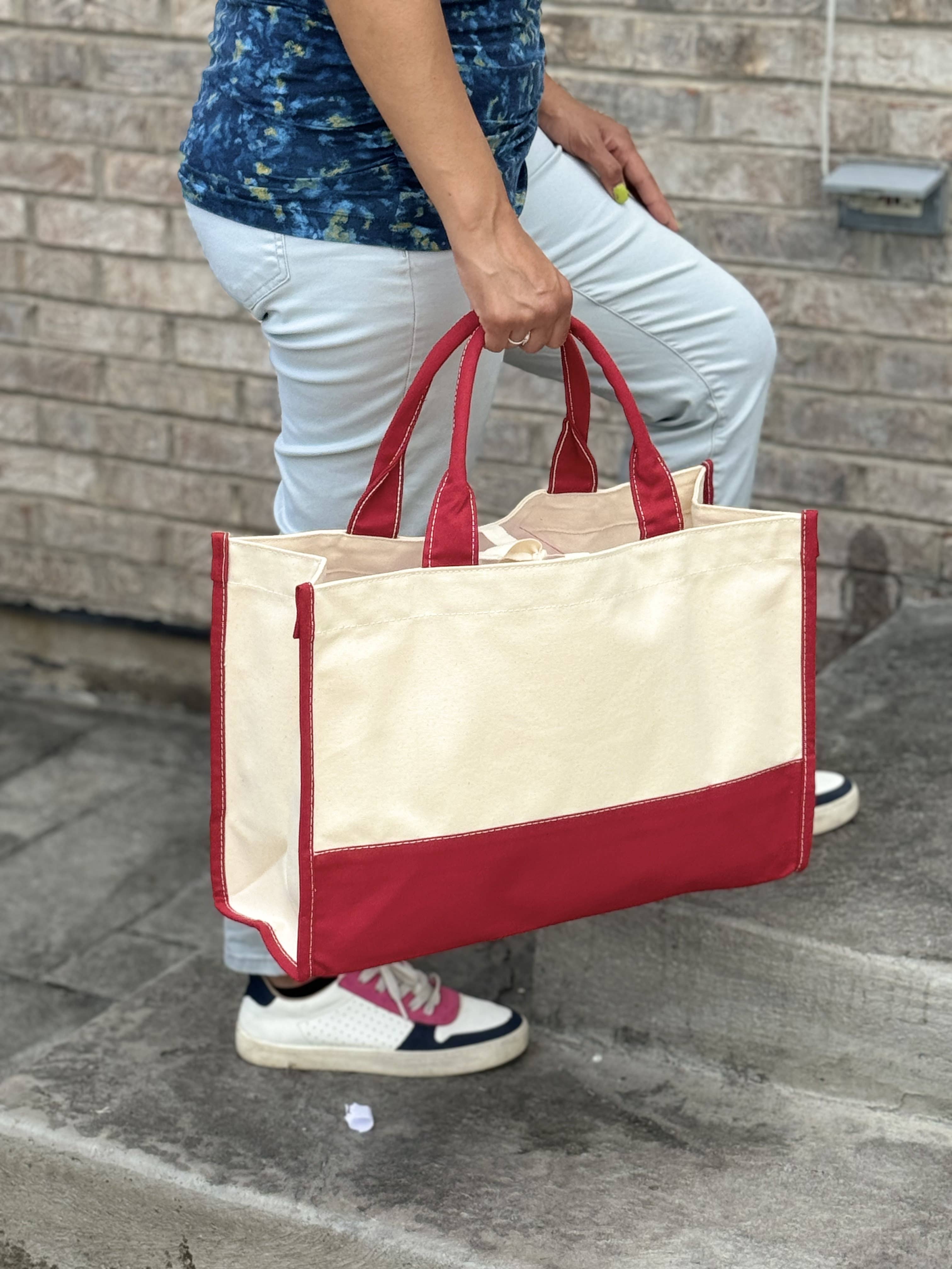 US Bags - Wholesale Tote Bag - Unisex - Market Canvas Tote Bag | Gift Beach Everyday Travel2