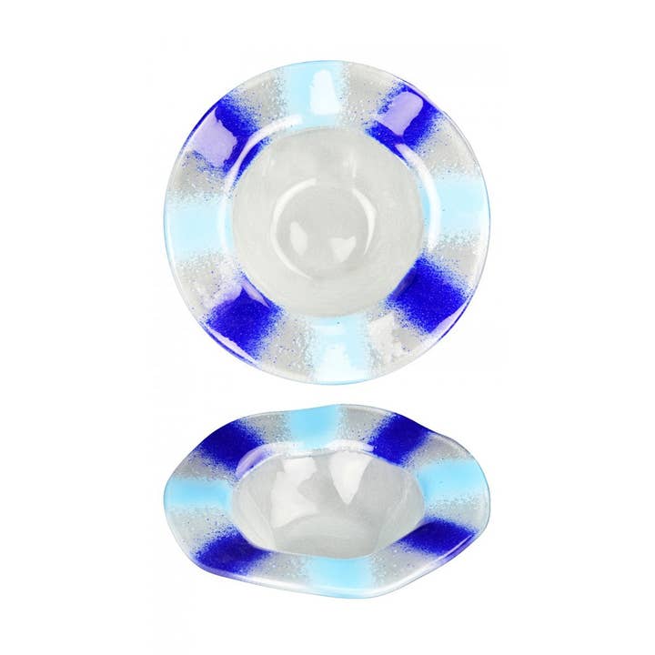 Turgla Fusion Glass dia.10.5" h:4" 24 oz. Round Frosted Glass Bowl for wholesale by TURGLA HOME