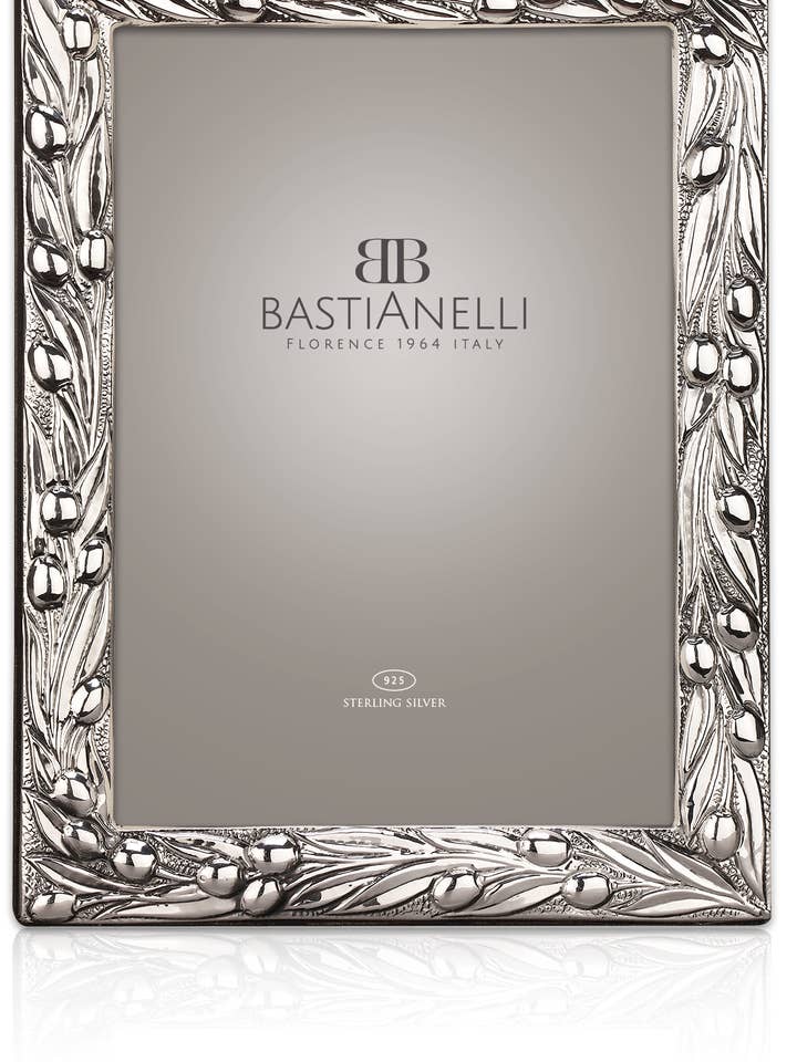 Art. 5008 olive silver frame cm 13x18 made in Italy for wholesale by Bastianelli