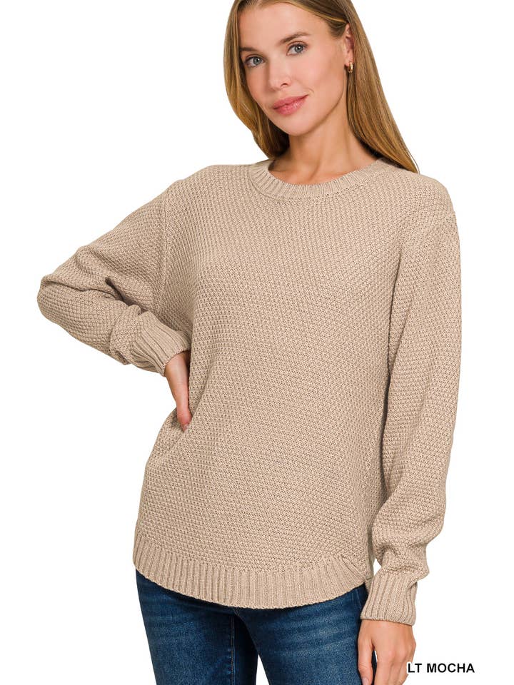 42POPS - Wholesale Knit Sweater - Women's - ",..._ Round Neck Basic Sweater9