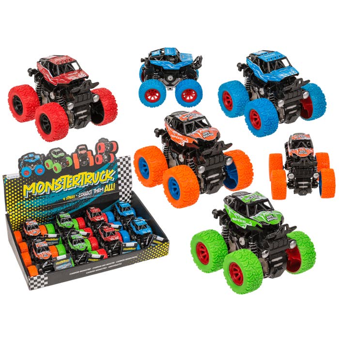 Out of the blue KG - Wholesale Speelgoedauto /vrachtwagen - Kinderen - Monster Truck, ca. 9,5 x 8 cm,